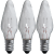 Glödlampa Adventsstake Klar E10 3-pack