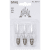 Glödlampa Adventsstake Klar E10 3-pack