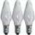 Glödlampa Adventsstake Klar E10 3-pack