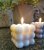 Ljus Bubblor Creme Sojavax 8x8x7,5cm