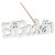 Till en god vän stick Vit 7x2cm