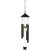 Solcell LED Vindspel Windy Svart 77cm