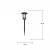 Solcellspollare Florian 47x17cm