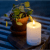 Solcellsljus Flamme Saul Vit
