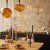 Glaskula Onion LED Brun