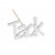 Tack stick Vit 5x3cm