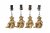 Duktyngd Apa 3x8,5cm Guld 4-pack