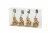 Duktyngd Apa 3x8,5cm Guld 4-pack