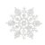 Snöflinga 10cm Vit 12-pack