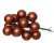 Kulor Tråd 2cm Orangebrun Matt 12-pack