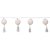 Ljusslinga Jolly Tassel Light Vit 10st 135x14x6cm