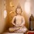 Buddha Guld 39,5x28x61cm