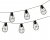 Solcell LED Lampor Svart 8st 350cm