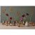 Minivas Giovanni Glas Brun Mix 8xH11cm