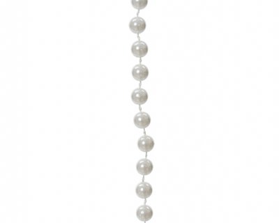 Pärlgirlang 0,8x1000cm Vit