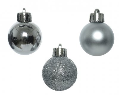 Julkula 3cm Silver Mix 14-pack