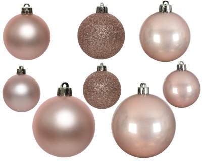 Julkula 6-10cm Ljusrosa 26-pack