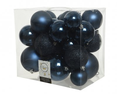 Julkula 6-10cm Mörkblå 26-pack