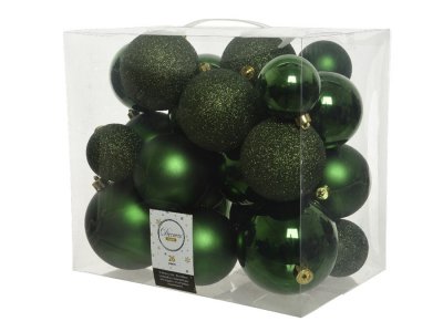 Julkula 6-10cm Mörkgrön 26-pack