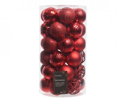 Julkula 6cm Mix Röd 37-pack