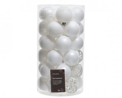Julkula 6cm Mix Vit 37-pack