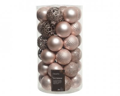 Julkula 6cm Mix Ljusrosa 37-pack