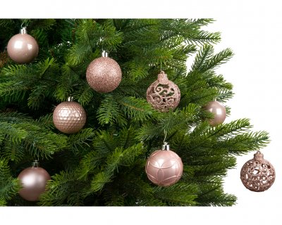 Julkula 6cm Mix Ljusrosa 37-pack