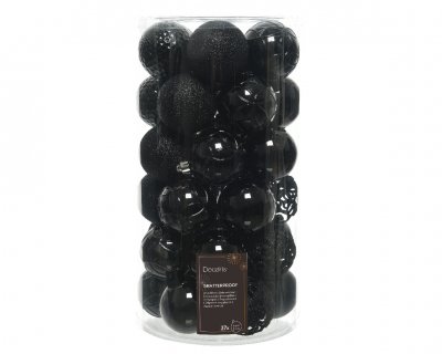 Julkula 6cm Mix Svart 37-pack