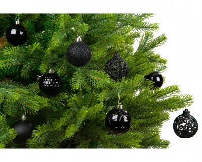 Julkula 6cm Mix Svart 37-pack
