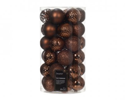 Julkula 6cm Mix Mörkbrun 37-pack