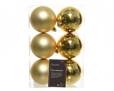 Julkula 8cm Guld 6-pack