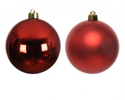 Julkula 8cm Röd 6-pack