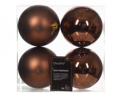 Julkula 10cm Mörkbrun 4-pack