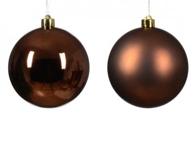 Julkula 10cm Mörkbrun 4-pack