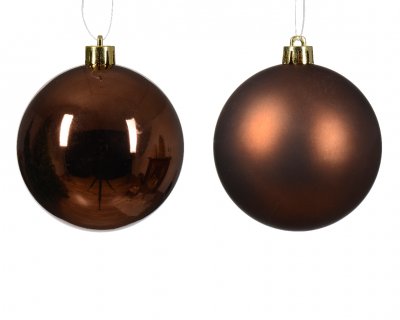 Julkula 8cm Mörkbrun 6-pack