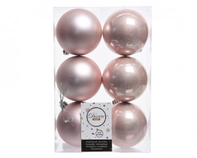 Julkula 8cm Ljusrosa 6-pack