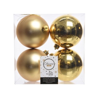 Julkula 10cm Guld 4-pack