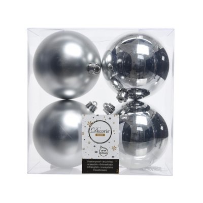 Julkula 10cm Silver 4-pack