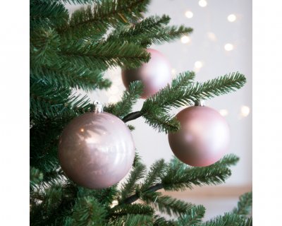 Julkula 10cm Ljusrosa 4-pack