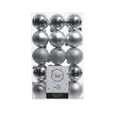 Julkula 60mm Silver Mix 30-p