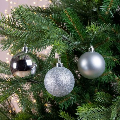 Julkula 6cm Silver Mix 30-pack