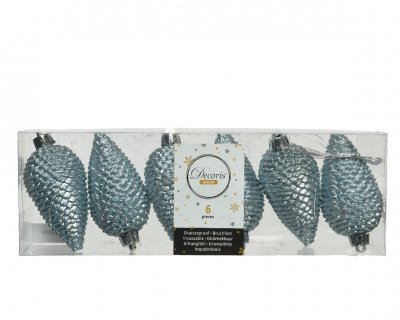 Julkula Kotte 4,5x8cm Dimblå 6-pack