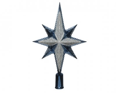 Toppstjärna 6,5x14,5x25,5cm Mörkblå
