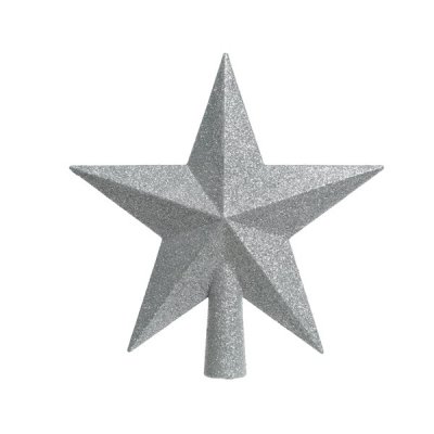 Toppstjärna 19x19x4,2cm Silver