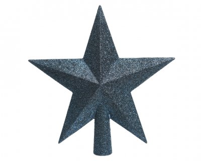 Toppstjärna 19x19x4,2cm Mörkblå