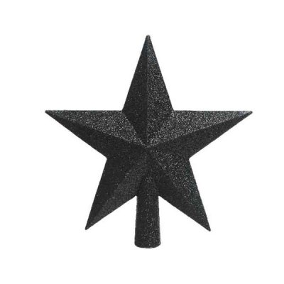 Toppstjärna 19x19x4,2cm Svart
