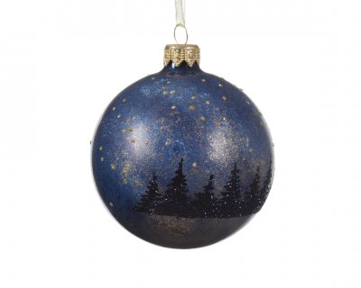 Julkula 8cm Mörkblå