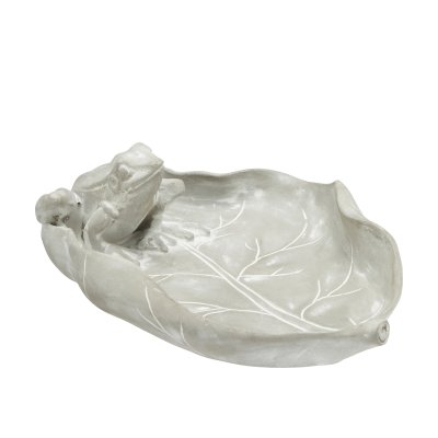 Fågelbad med groda 28x17x7cm