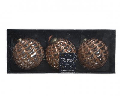 Julkula 8cm Guld 3-pack