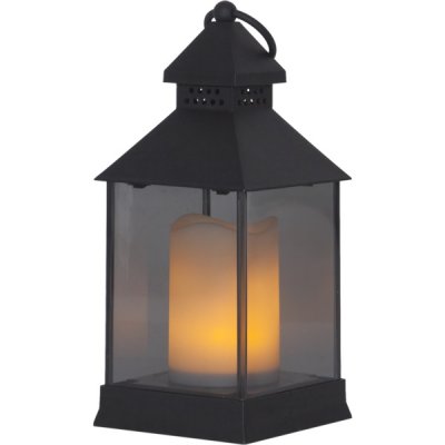 Lykta Flame Svart 34x25x23cm